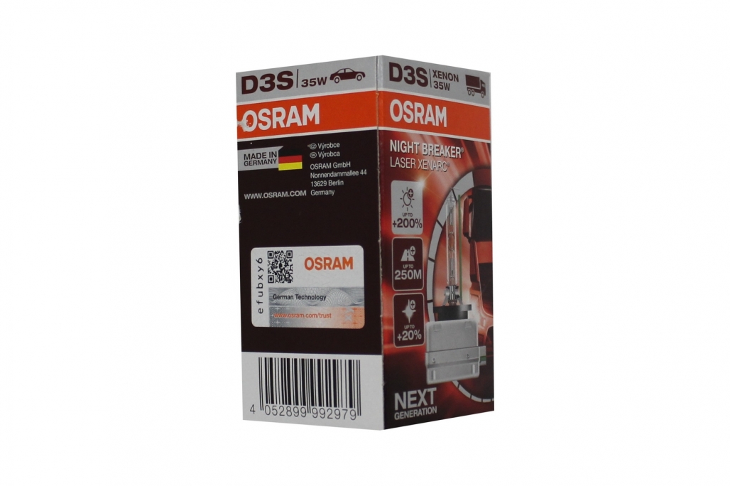 OSRAM XENARC NIGHT BREAKER LASER D3S HID Xenon Lamp 66340XNL 35W - CM  Carcosmetics