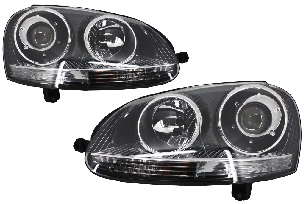 Bi-Xenon Headlights Set for VW Golf V 1K/5M 10/03-05/09 D2s/H7 with Engine